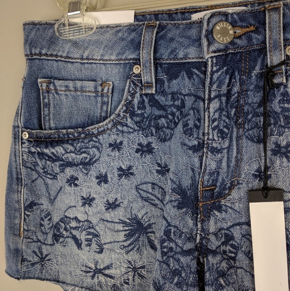 William Rast | Denim Boho Print Shorts - E19 - Picture 7 of 7